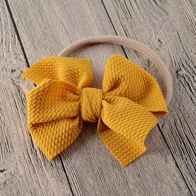 Baby Headband Bow Girl Headbands Toddler Nylon Elastic Hair Accessories Kids Head Band Infant Hairband Newborn photography Props