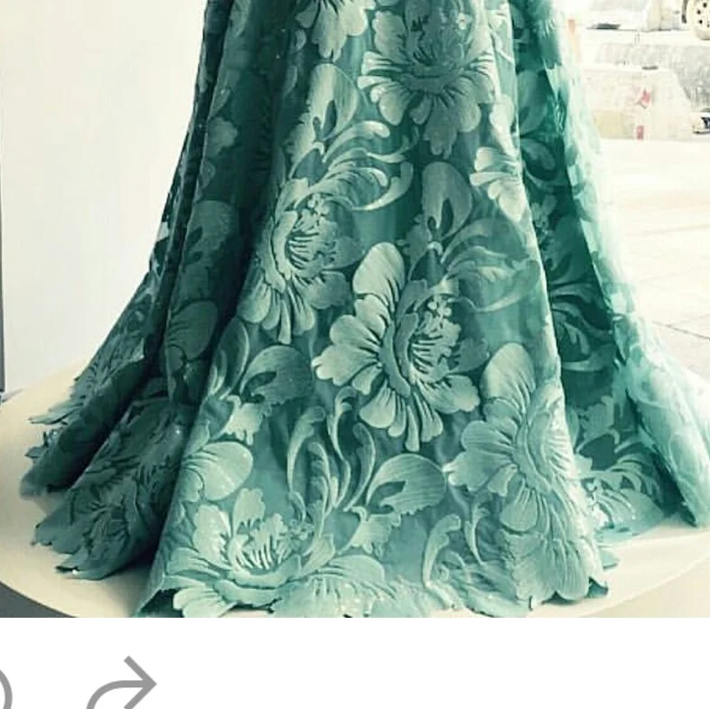 

2018 latest african applique lace fabric green color lace, French lace For Wedding Party dress Embroidery lace fabric 5 yard/lot