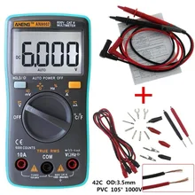 ANENG AN8002 Digital True RMS 6000 Counts Multimeter AC/DC Current Voltage Frequency Resistance Temperature Tester aneng 6000 counts lcd digital multimeter dmm with ncv detector dc ac voltage current meter resistance diode capaticance tester
