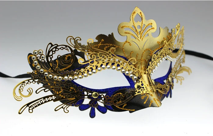 

Fashion Popular The queen style Metal Mask Costume Party Masks Masquerade Dance Mask for Ladies Free Shipping