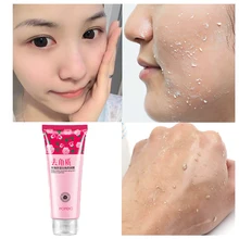 Rose Aloe Vera Whitening Peeling żel 120g Peeling do twarzy Peeling Peeling głęboko czysty trądzik zaskórnika usuń środek oczyszczający do twarzy(China)