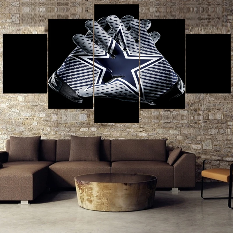 

HD Prints Many Logo Sport Ball Cowboys Team Paintings Home Decor Dallas Canvas Painting Calligraphy For Living Room Bedroom