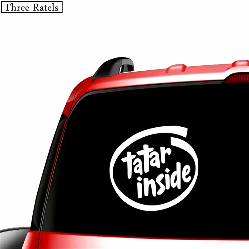 Three Ratels TZ-578 14.4 на 15см 1-5шт TATAR INSIDE татарин в машине наклейки на авто наклейки на автомобиль - Название цвета: 578 Silver