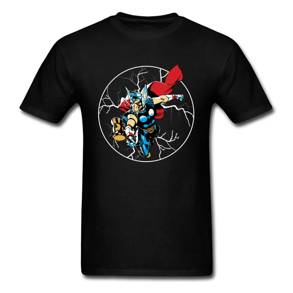

Hot Men's Tshirt Marvel Avengers Comic T Shirts Popular American Movie Thor T-Shirts Beta Ray Bill Lightning Tee Brand New