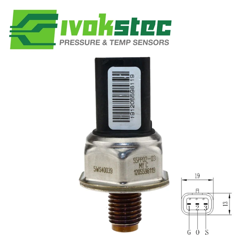 DIESEL CR Common Rail Fuel High Pressure Sensor For Ford Focus C Max S