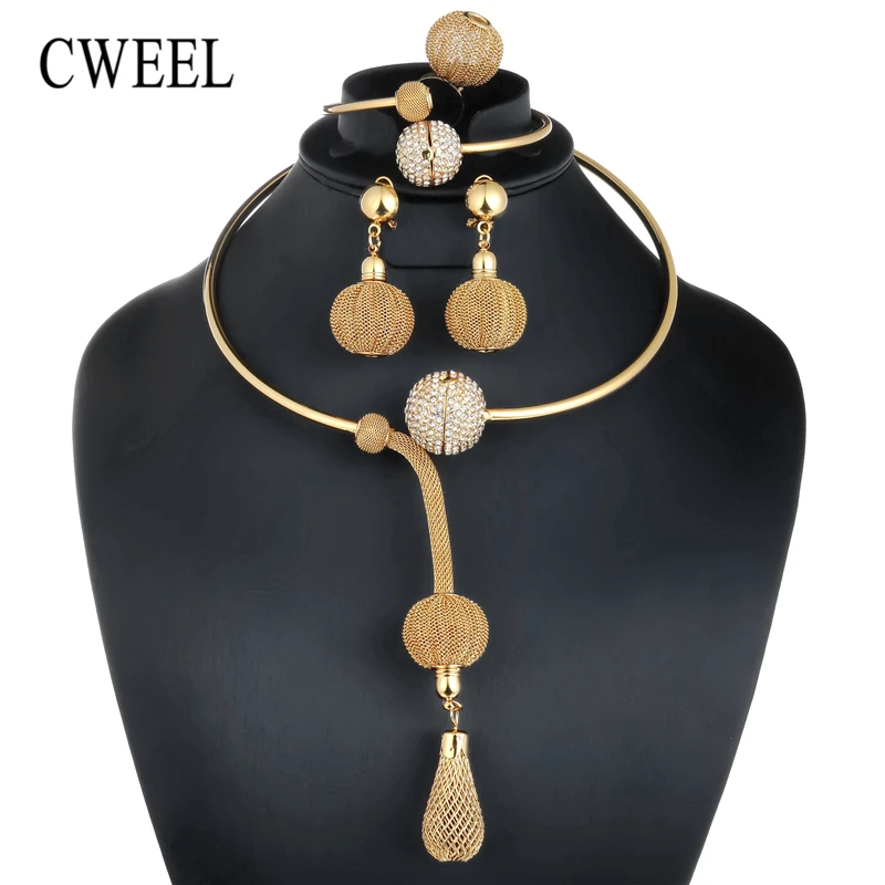 CWEEL African Beads Jewelry Set Dubai Bridal Jewelry Sets For Women Nigerian Wedding Jewelry Vintage Statement Necklace Set цена CWEEL African Beads Jewelry Set Dubai Bridal Jewelry Sets For Women Nigerian Wedding Jewelry Vintage Statement Necklace Set цены онлайн