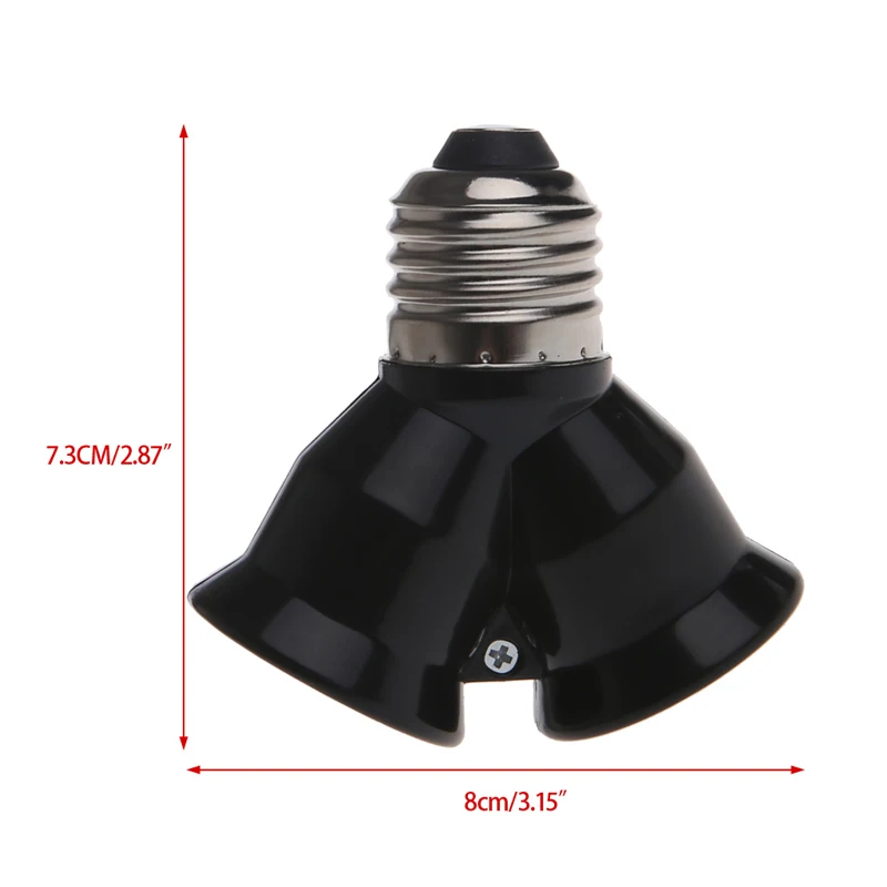 E27 розетка Светодиодная лампа с клиновидным цоколем конвертер сплиттер адаптер держатель лампы конвертер