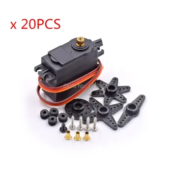 

Free shipping 20pcs/lot MG995 55g servos Digital Metal Gear rc car robot Servo