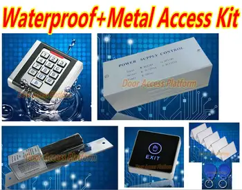 

Waterproof and weatherproof access controller terminal machine with keypad code password+EM ID card reader+Bolt Lock+Power exit