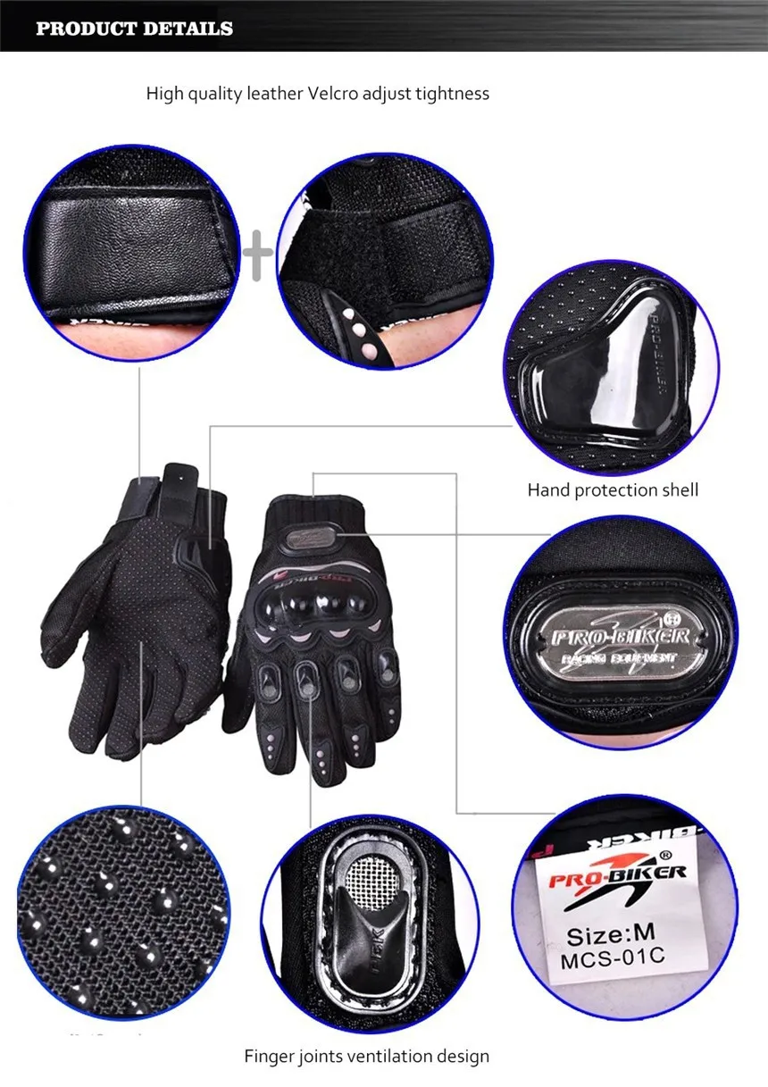 Probiker guantes moto rcycle гоночные перчатки luvas moto ciclismo luvas de moto luva moto cross перчатки рыцарские moto rbike перчатки