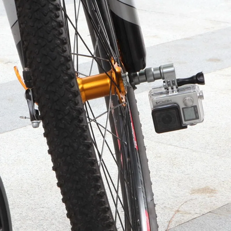 Selens Bici Bicicleta Cubo de rueda soporte de tres clavijas de Montaje para GoPro Hero 3 4 SJCAM