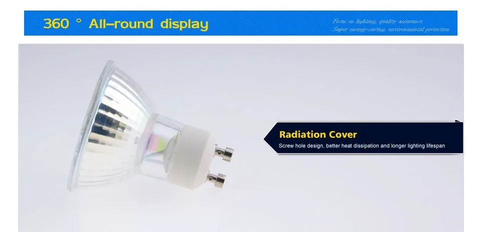 GU10 MR16 E27 Glass Body Led Spolight Lamp Bulb06