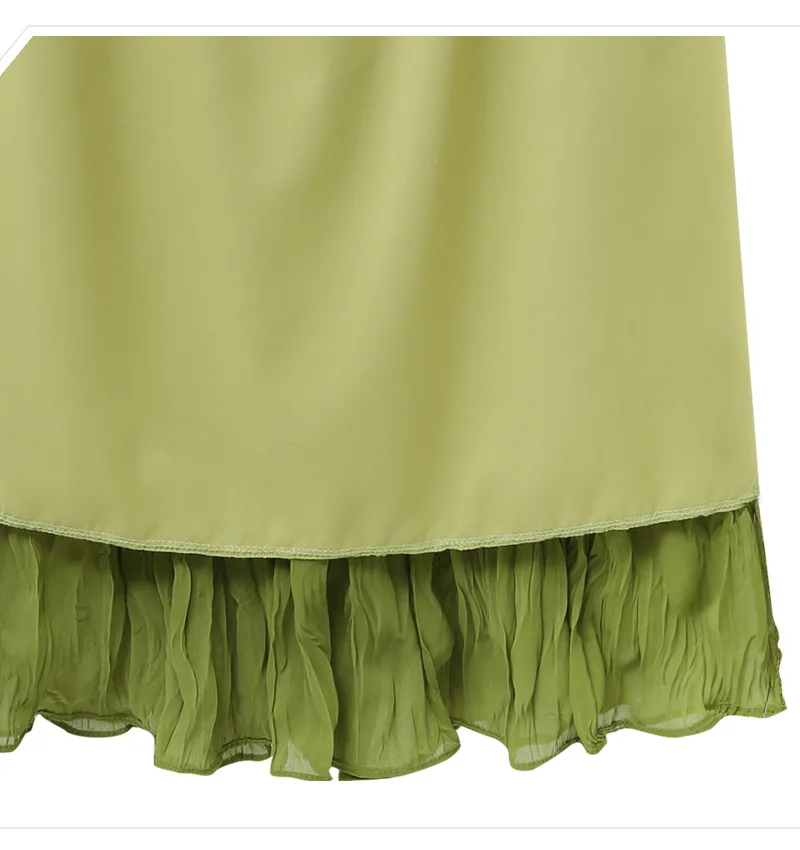Летний стиль женские юбки плюс размер Модный повседневный свободный свитер однотонная прижимная коса волнистые юбки для женщин большие мидиюбки