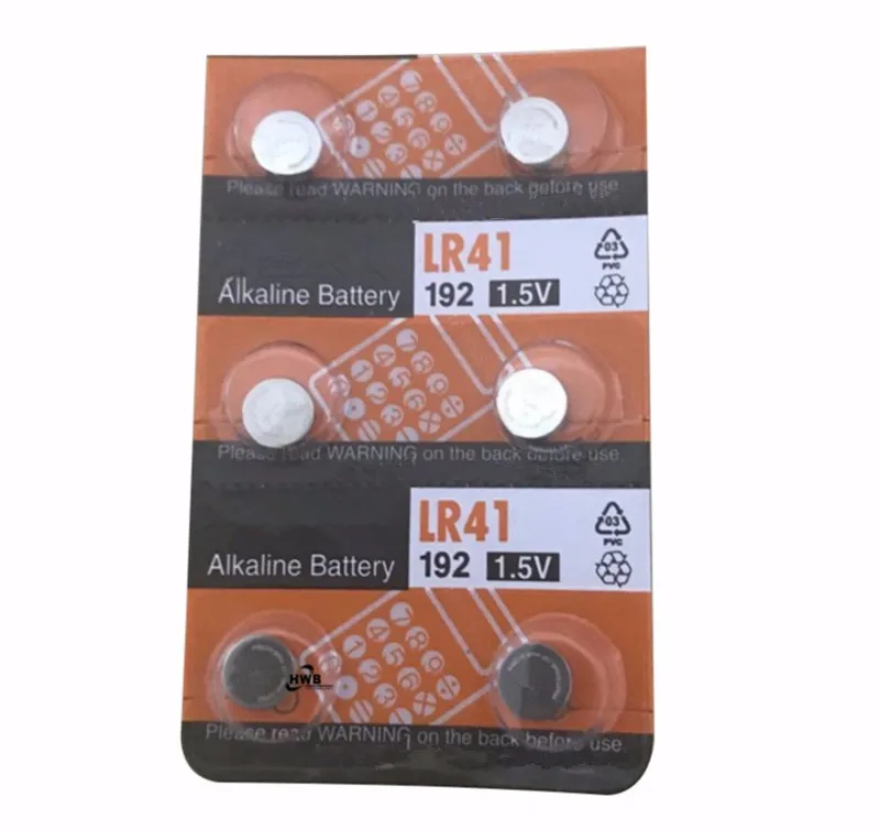 

6X High Quality Original Coin Cell Button Alkaline Battery / accumulator GP LR41 1.5V GP A76 192 Free Shipping