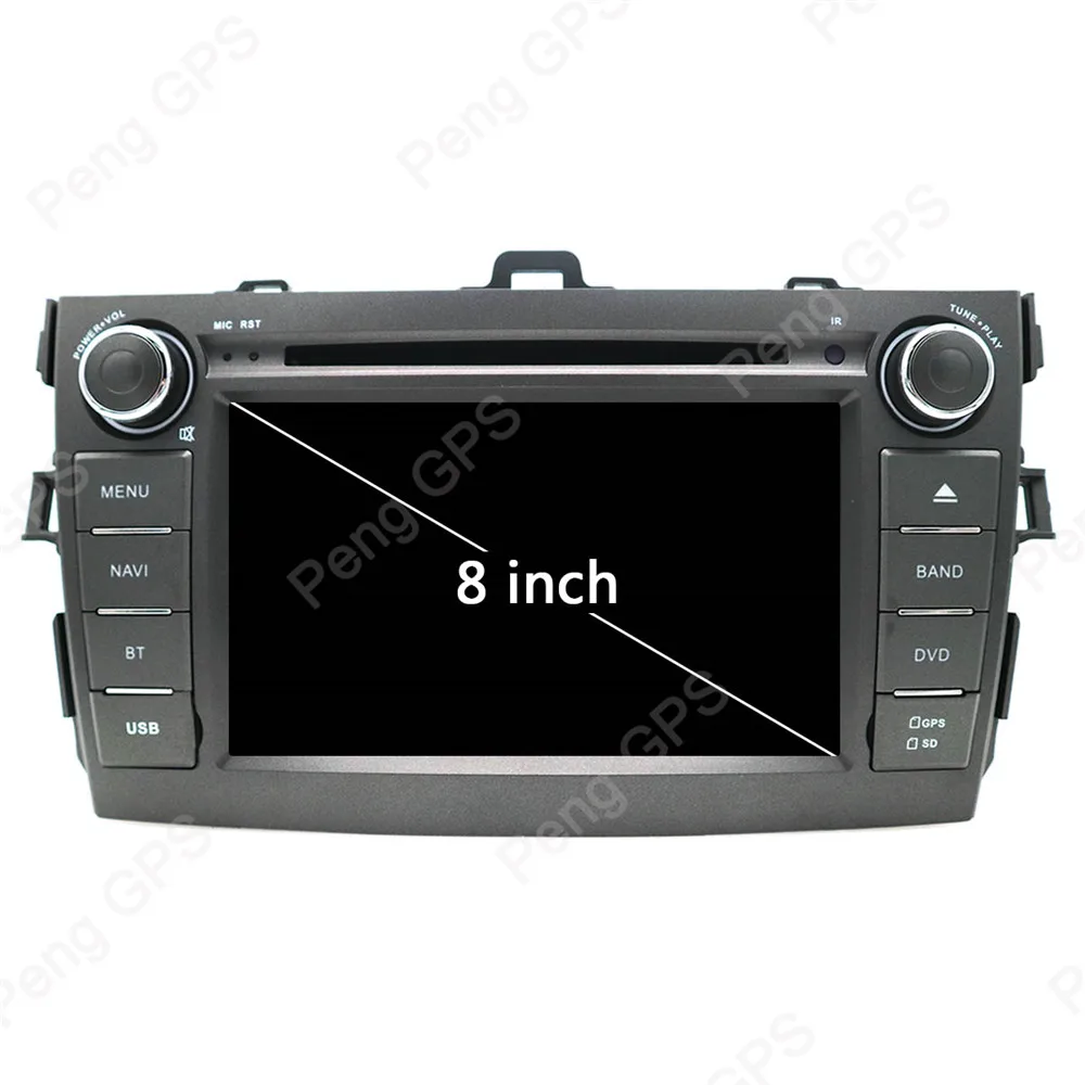 Best 4G+32G Octa Core 2 Din Stereo Android 9.0 Car Radio for Toyota corolla 2007-2013 GPS Navigation CD DVD Player Bluetooth Headunit 4