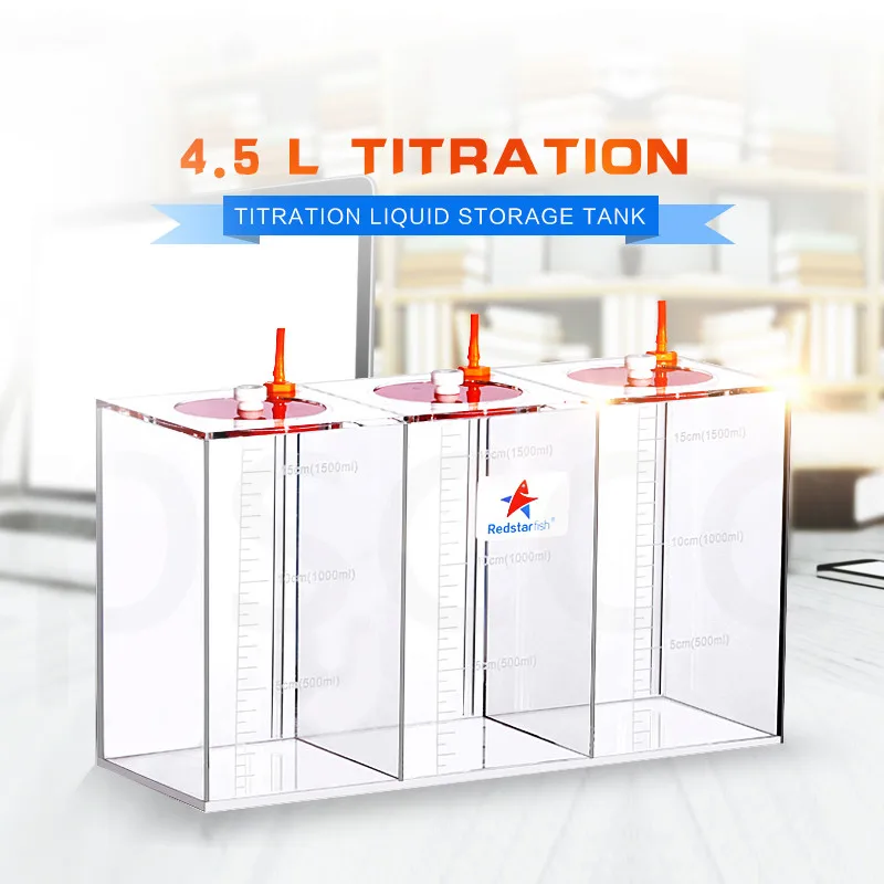 

Red Starfish Dosing Pump Scale Liquid Storage Bucket With Scale 1.5L/2.5L/4.5L/5.0L/10.0 Liters High Quality Acrylic made Reef