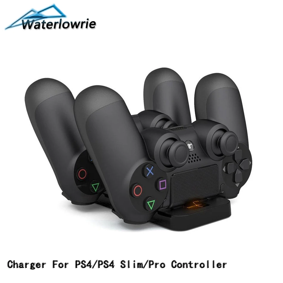 

Dual Chargers USB Dual Charging Powered Dock Charger for PS4 PlayStation 4 Wireless Bluetooth Gamepad for Sony PS4 Controller