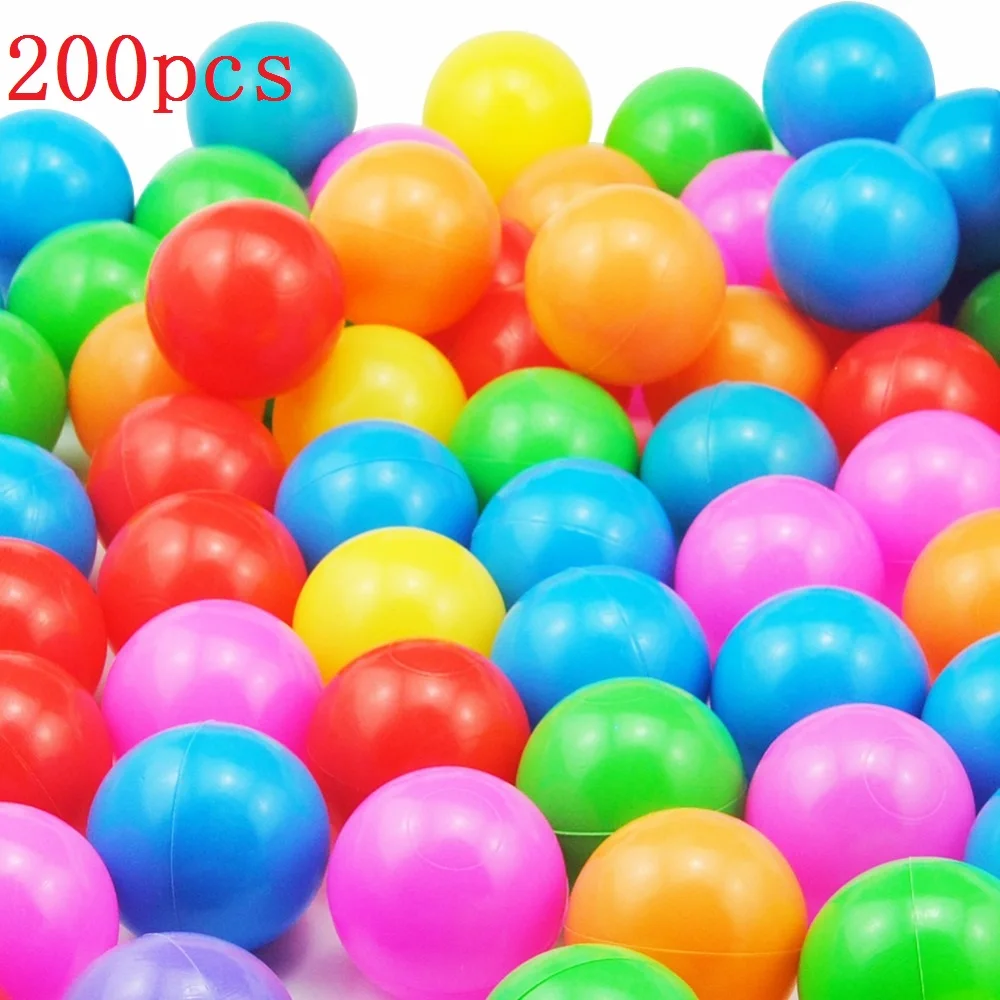 200 шт. экологичный мягкий Океанский шар для детей, игрушки для купания для детей, пластиковый шар для бассейна, воздушный шар для снятия стресса, игрушки для отдыха на открытом воздухе