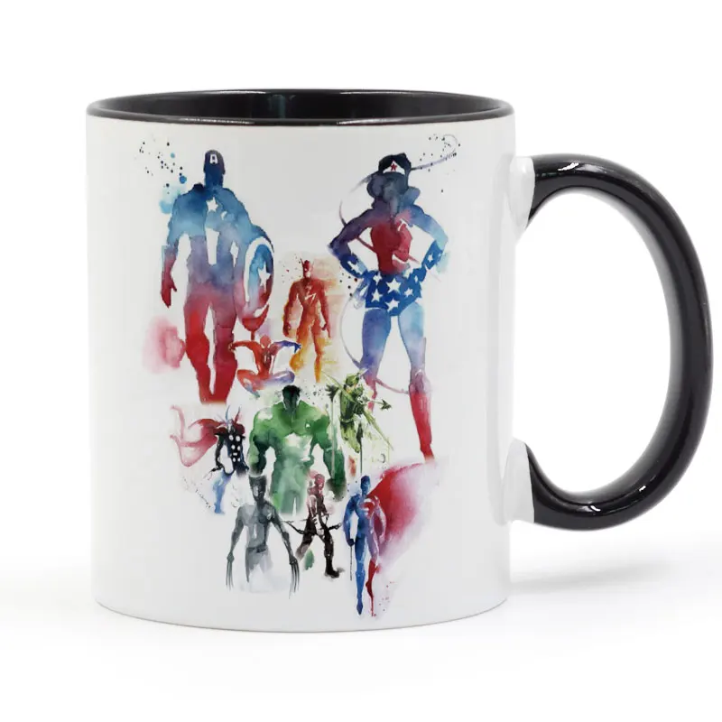 Чернильная кофейная кружка супергероя керамическая чашка 11 унций|decorative mugs|superhero