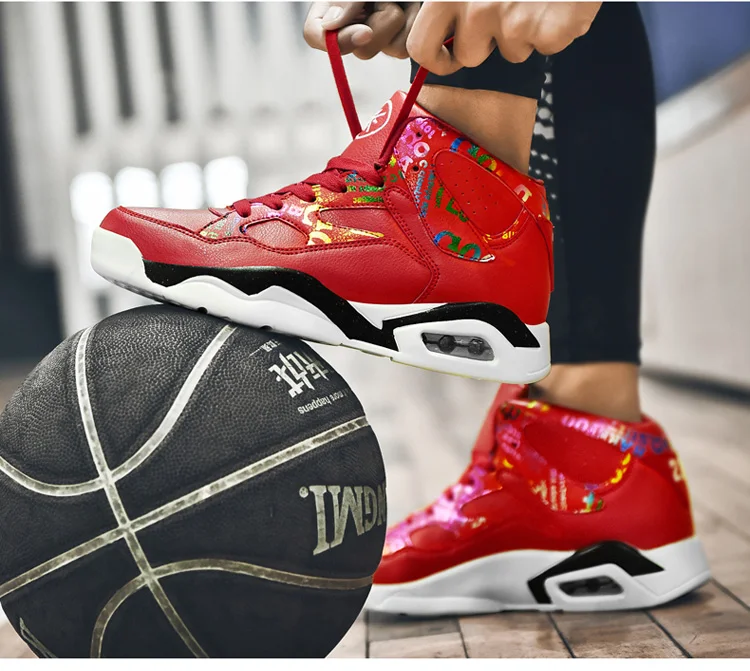 Для мужчин баскетбольные кроссовки для улицы, дышащие амортизацию светильник Jordan баскетбольные кроссовки Sapatillas Hombre противоскользящая спортивная обувь