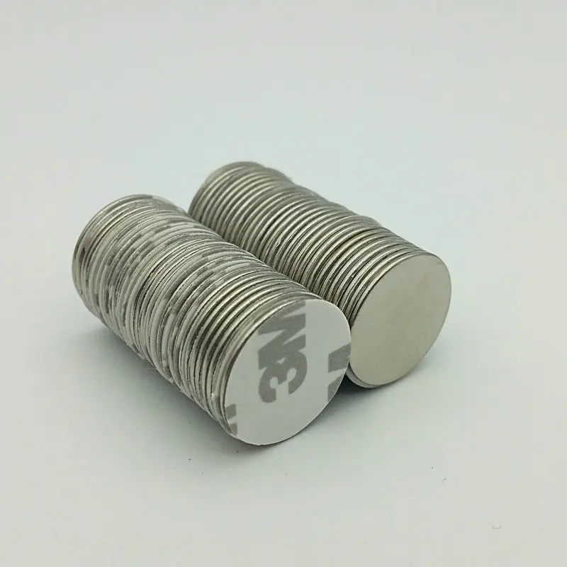 

1 pack NdFeB Disc with 3M Adhesive Diameter 20x1 mm about 0.75" N42 Magnet Strong Neodymium Magnets Rare Earth Permanent Magnet