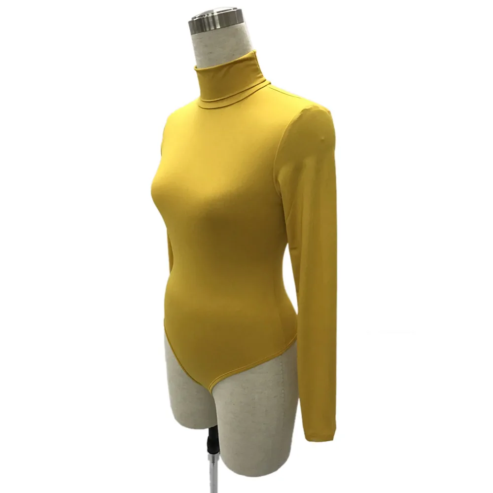 Turtle Neck Bodycon Bodysuit for Women 22 19272-4