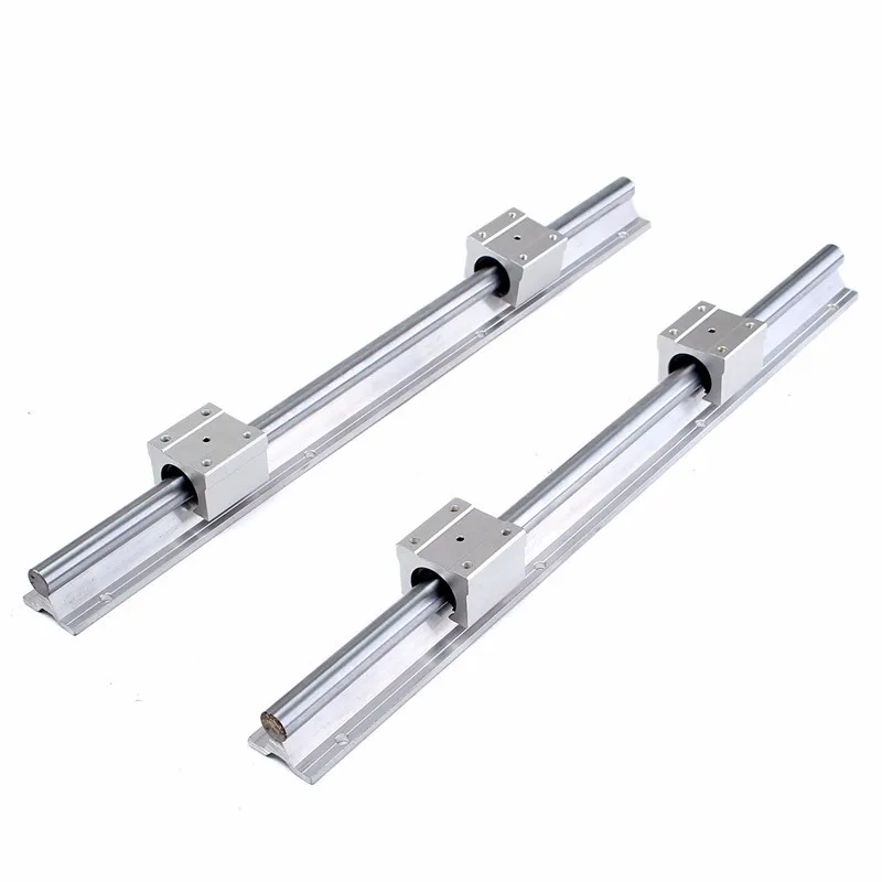

2 set SBR16-500mm 16MM Linear Slide Guide Rails Shaft +4 SBR16UU Bearing Block for DIY CNC Accessories