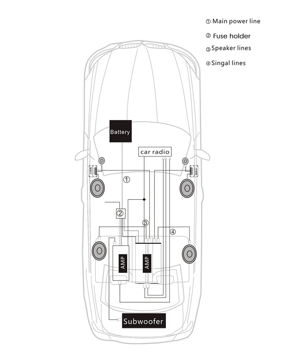 LABO Paired LB - PP2402T Car 4 Inch Music Power Sensitivity Coaxial Speaker