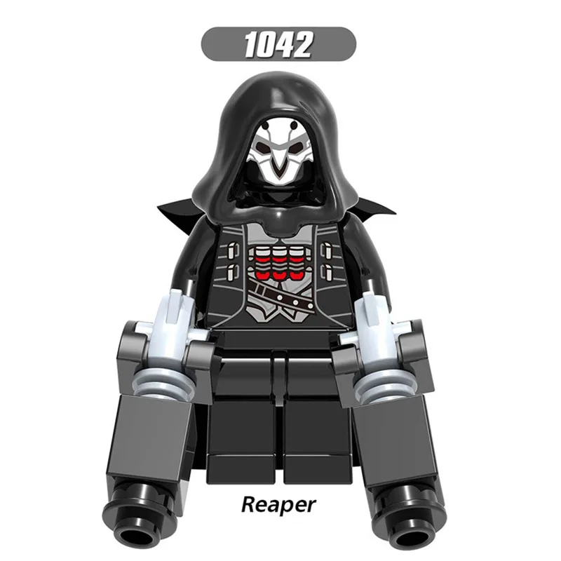 

Single Sale Building Blocks Famous Movie SOLDIER76 REAPER Shimada Hanzo Mercy Tracer Bricks Collection Toys For Boys Gifts