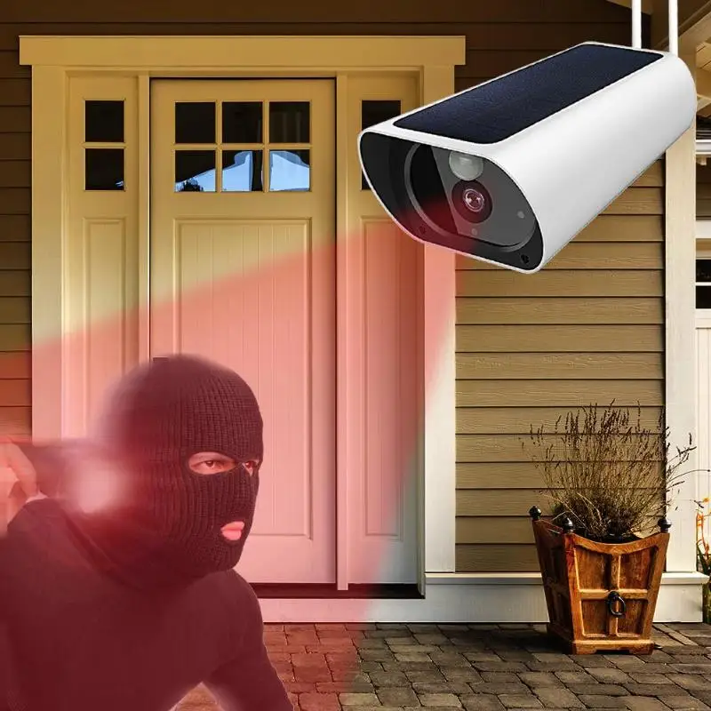 Q3 4G Solar WiFi IP Camera IP67 Waterproof Outdoor Surveillance Camera IR-Cut Night Vision Home Security Monitor Smart Webcam