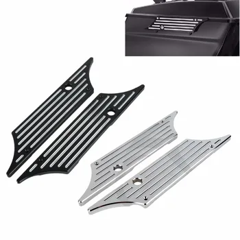 

Motorcycle Hard Saddlebag Latch Cover Face For Harley Touring Street Glide Road King Electra Glide 1994-2013 Black Chrome