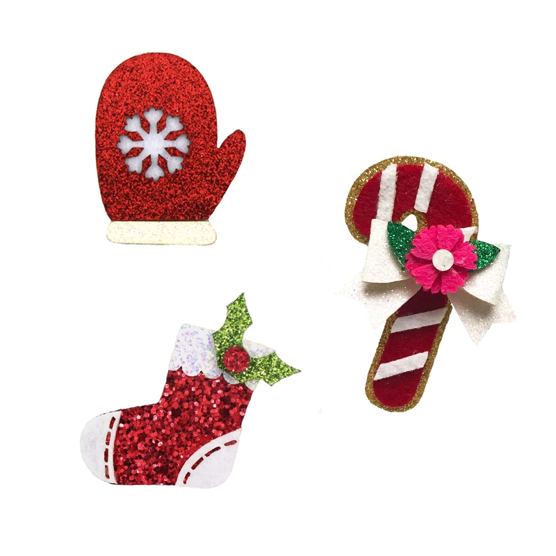 

Glitter Glove and Socks Christmas embellishment