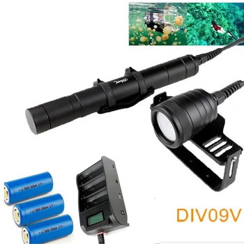 

Brinyte DIV09V XM-L2 LED Diving Flashlight photography With Magnetic Switch Underwater 150m 1000 Lumens Diving Torch