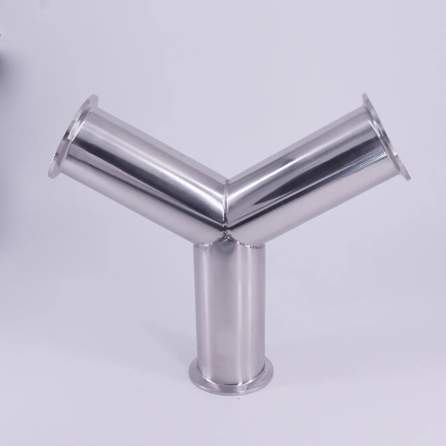 51mm 2&quot Pipe OD Tri Clamp Y Shaped 3 Way SUS 304 Stainless Steel Sanitary Fitting Spliter Homebrew Beer Wine | Обустройство дома