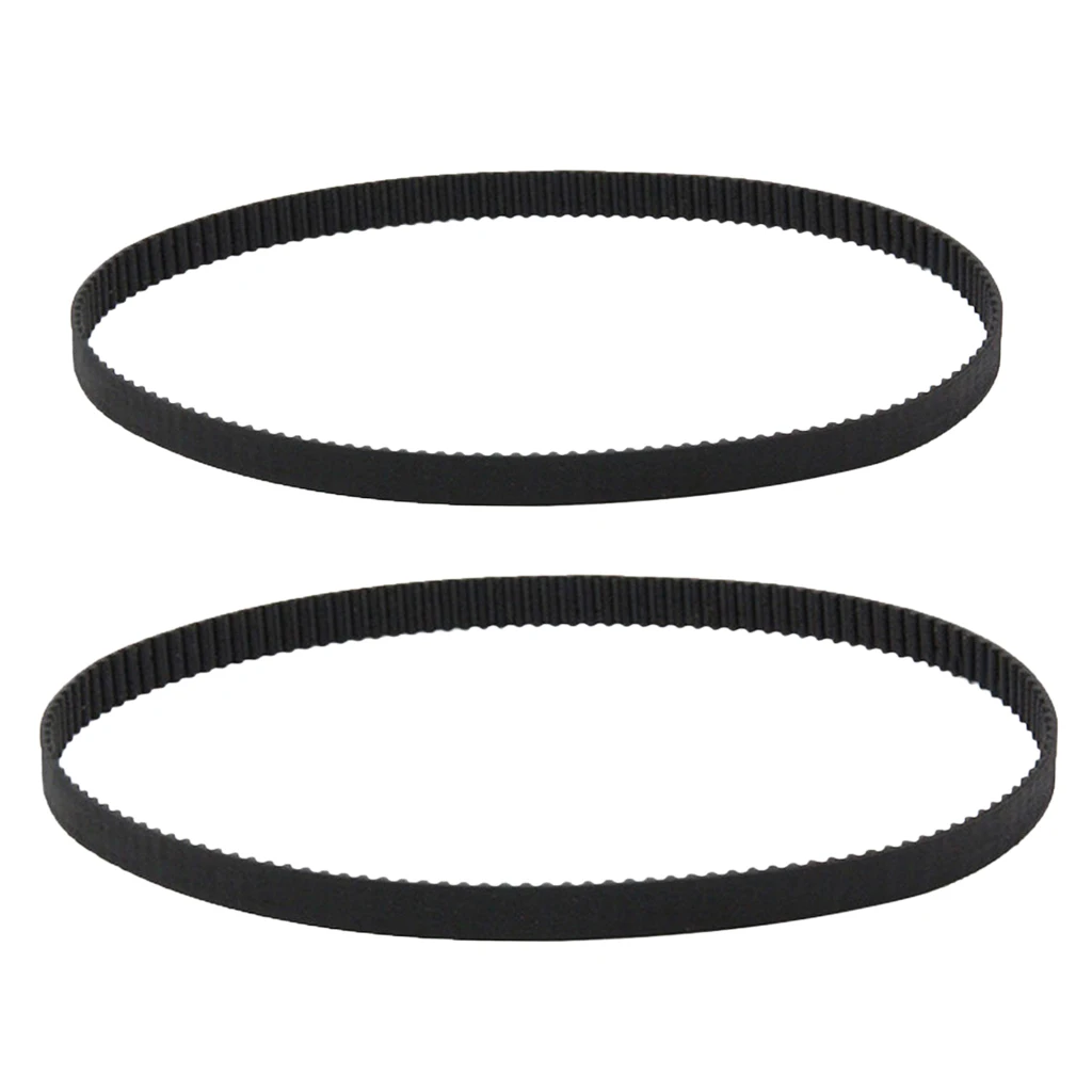 2 Pcs GT2 2mm Pitch 6mm Wide Rubber Timing Belt for 3D Printer CNC (200mm+158mm)