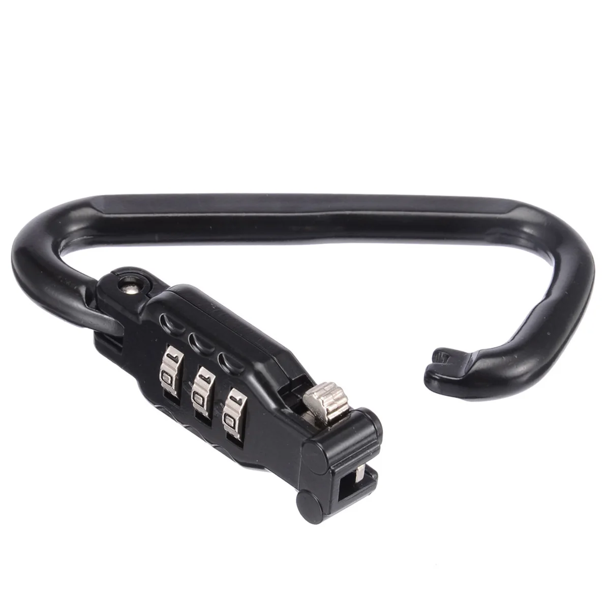 Mayitr 1pc Universal Motorcycle Helmet Lock Helmet Combination Lock with T-Bar Black for Locks & Latches