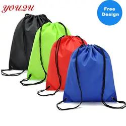 Модные детские рюкзаки DIY Drawstring Рюкзак завязками сумки с логотипом печати ниже moq и цена