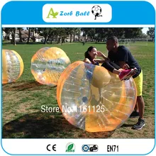 Новое поступление высокое качество 1,5 м ПВХ 0,8 мм человеческий хомяк мяч пузырь футбол, пузырь футбол, выход дверь спортивный костюм Zorb мяч