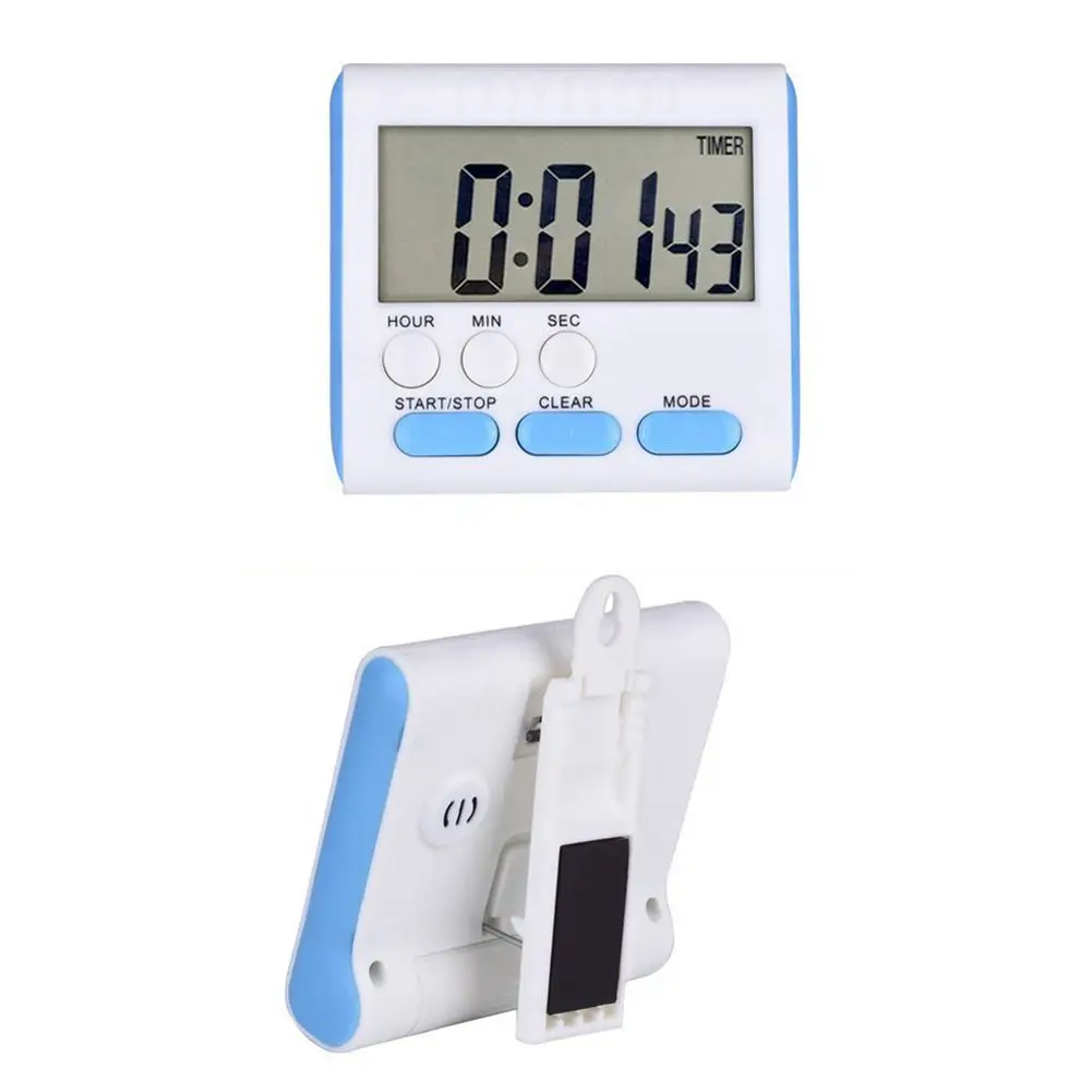 Magnetic Alarm Digital Kitchen Timer 24 Hours Clock Timer With Stand 
