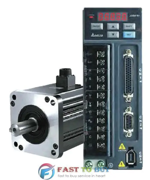 

Delta 750W 0.75KW B2 Series Servo System Drive and Motor ASD-B2-0721-B + ECMA-C20907SS New