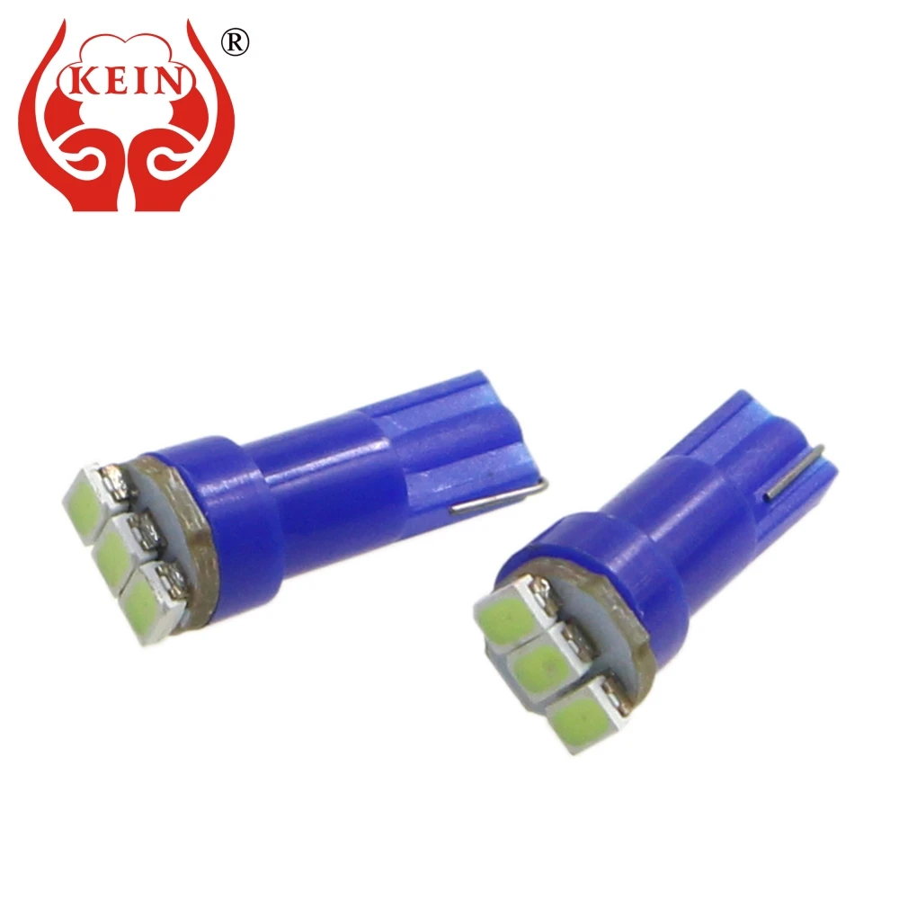 

KEIN 100PCS W3W LED T5 Bulb 3SMD 3020 Auto Instrument Light Dashboard warning indicator car styling Vehicle Lamp 12V for Mazda 3
