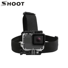 SHOOT Elastic Harness Head Strap Mount for GoPro Hero 6 5 4 3 Session Xiaomi Yi