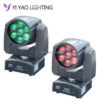 

7x12w moving head light rgbw mini Zoom Wash Beam Effect dj equipment 2pcs/lot