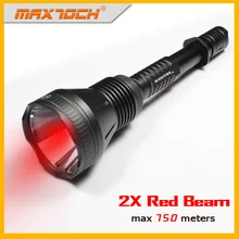 MAXTOCH Shooter 2X красный луч 750 м+ расстояние, 270lm, красный светодиодный Дальний Красный светильник, ночной охотничий фонарь