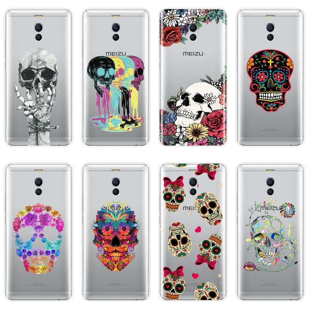 

Back Cover For Meizu M2 M3 M3S M5 M5C M5S M6 M6S M6T Skull Skeleton Men Soft Silicone Case For Meizu M6 M5 M3 M2 Note Phone Case