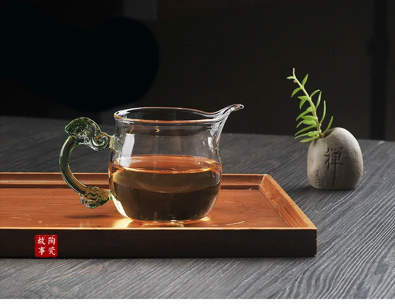 Креативное ситечко для чая, стеклянные чашки, фильтр, утолщенные термостойкие стеклянные чайные морские аксессуары для кунг-фу