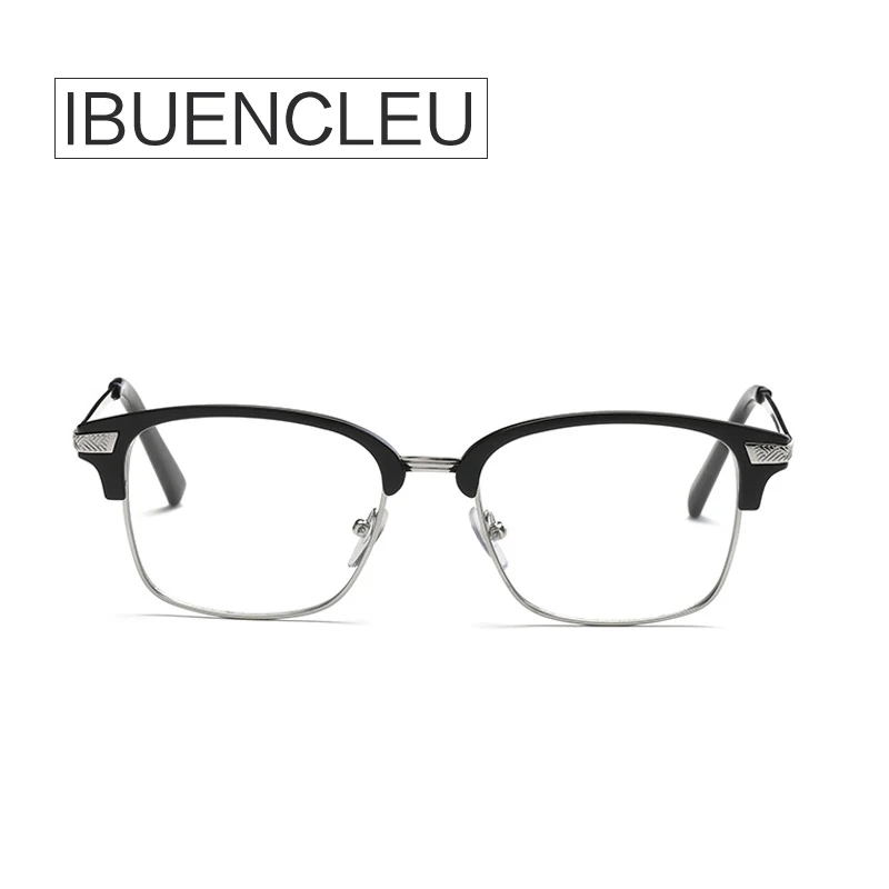 IBUENCLEU High Quality Eyeglass Frame Alloy Men Reading Glass Half