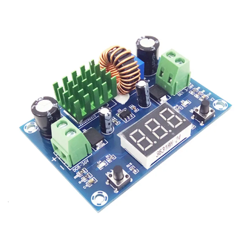

digital voltage regulator module XL4015E1 switch type voltage regulator output 1.3-36V current 5A XH-M291