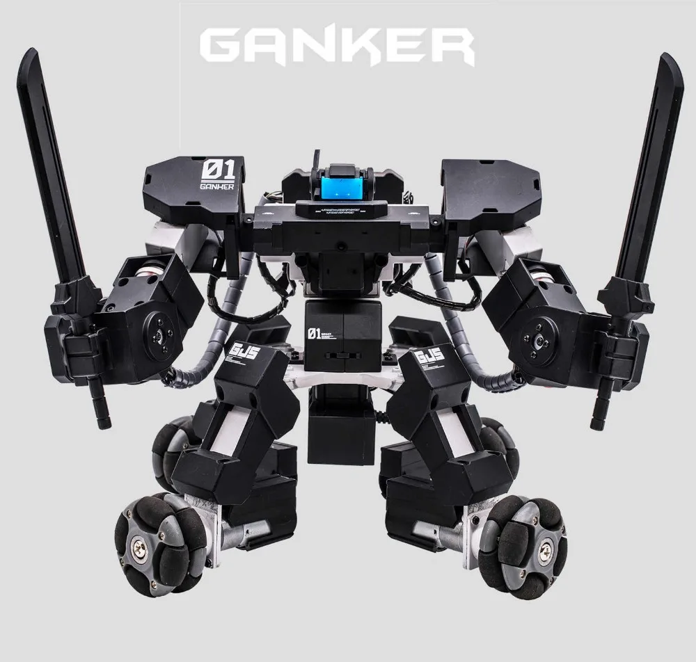 

DIY Ganker intelligent electric remote control combat robot Mobile APP control children's educational programmable robot toy