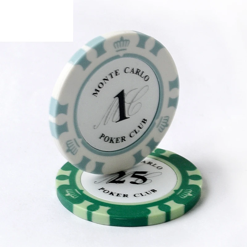Monte Carlo Design High Quality Poker Chips 14g Clay/Iron/Abs Casino